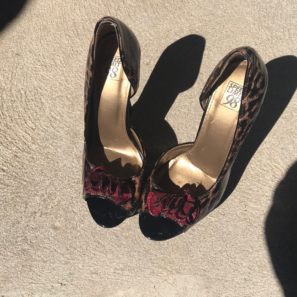 leopard print heels
